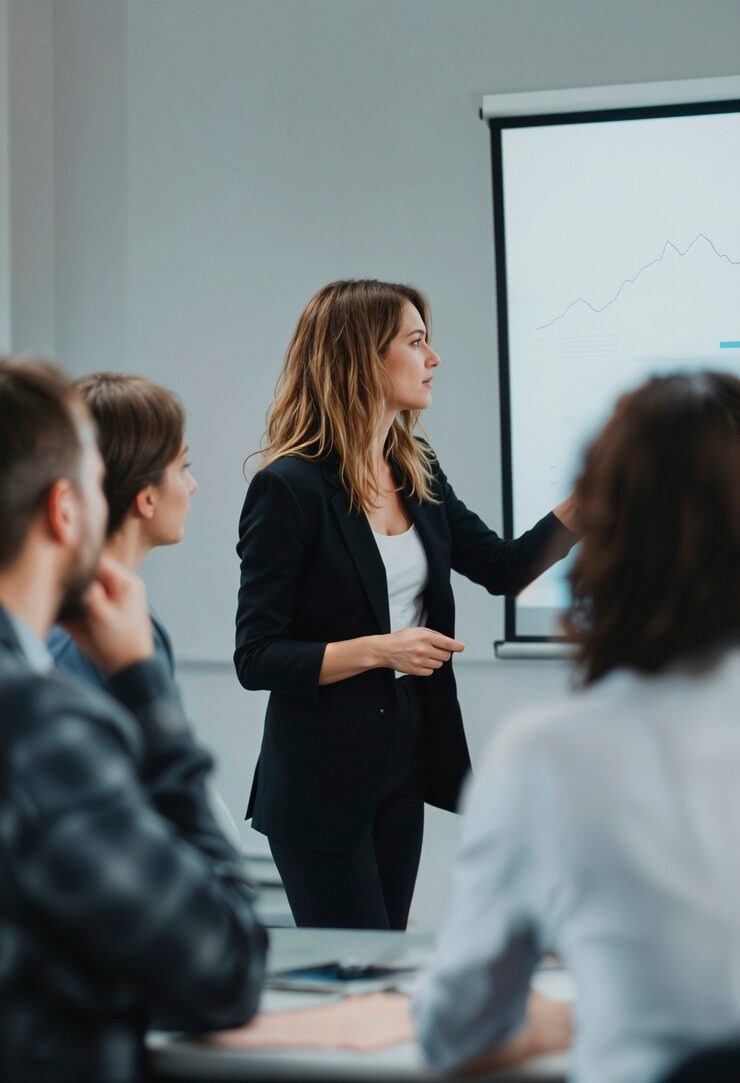 businesswoman-giving-presentation_23-2151937274 businesswoman-giving-presentation_23-2151937274
